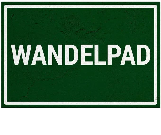 Wandelpad bord | Sign Again materiaal | 45 x 30 cm