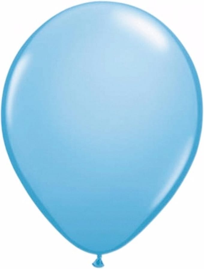 Lichtblauwe ballonnen 10 stuks 30 cm