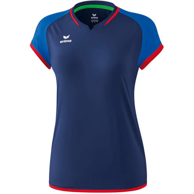 Erima Sportshirt - Maat 42  - Vrouwen - navy/blauw/rood