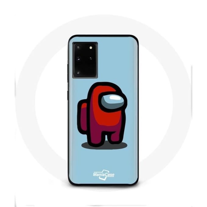 Case voor Samsung Galaxy S11 Plus Among Us videogame Blauwe achtergrond