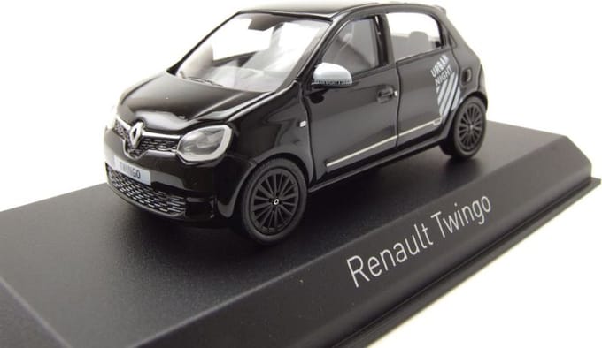 Renault Twingo Urban Night 2021 Zwart - 1:43 - Norev