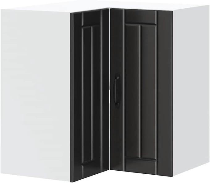 Keukenwandkast Hoekunit - Stijlvolle Opbergkast - Efficiënte Opslag - Ruimtebesparende Oplossing - 57 cm breed - Zwart