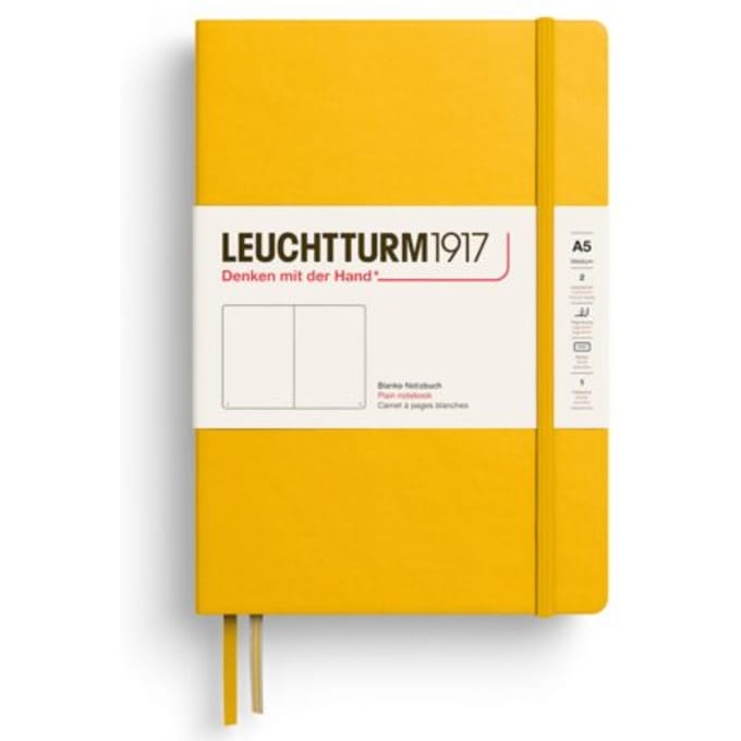 Leuchtturm notitieboek sunflower blanco medium hardcover a5 145x210mm