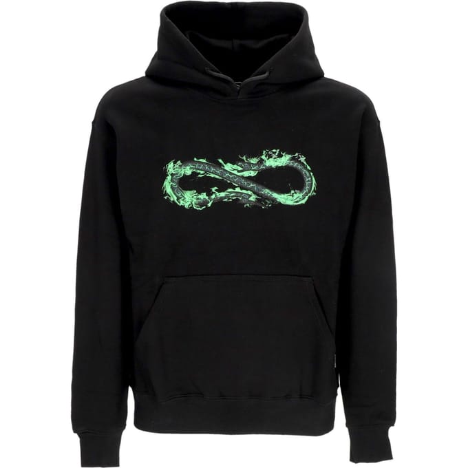 Herenhoodie Logo Fire Hoodie Zwart