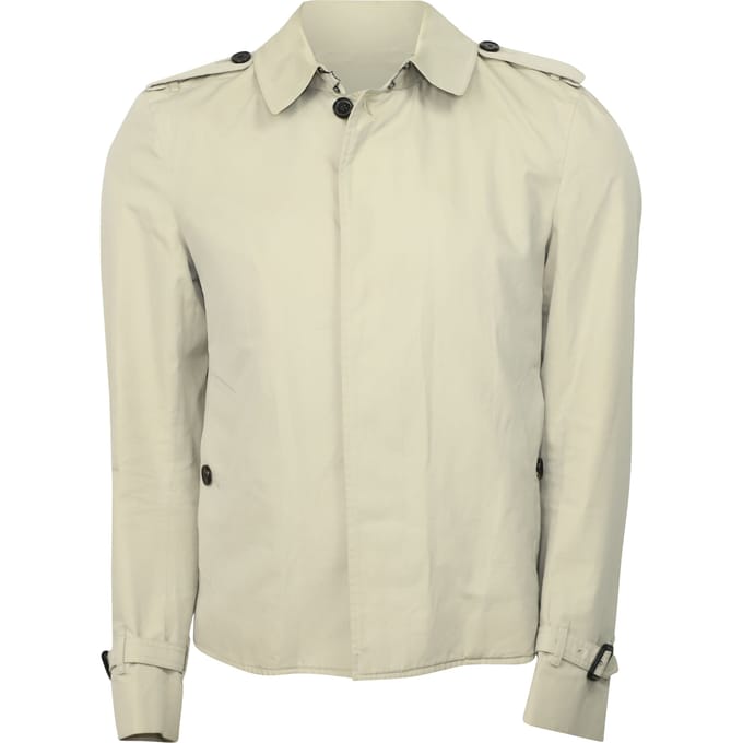 Burberry Harrington-jas van gabardine in beige katoen