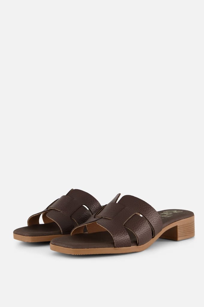 Oh My Sandals Oh My Sandals Slippers bruin Leer