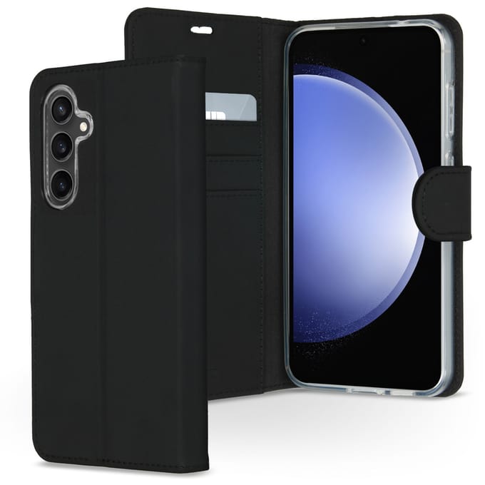 Accezz Hoesje - Geschikt voor Samsung Galaxy S23 FE - Wallet Softcase Bookcase - Zwart