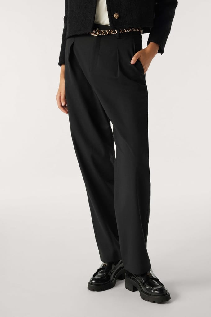 BA&SH Pantalon Justice Noir Size: 42 | Formal pants Outlet | Dames | Zwart