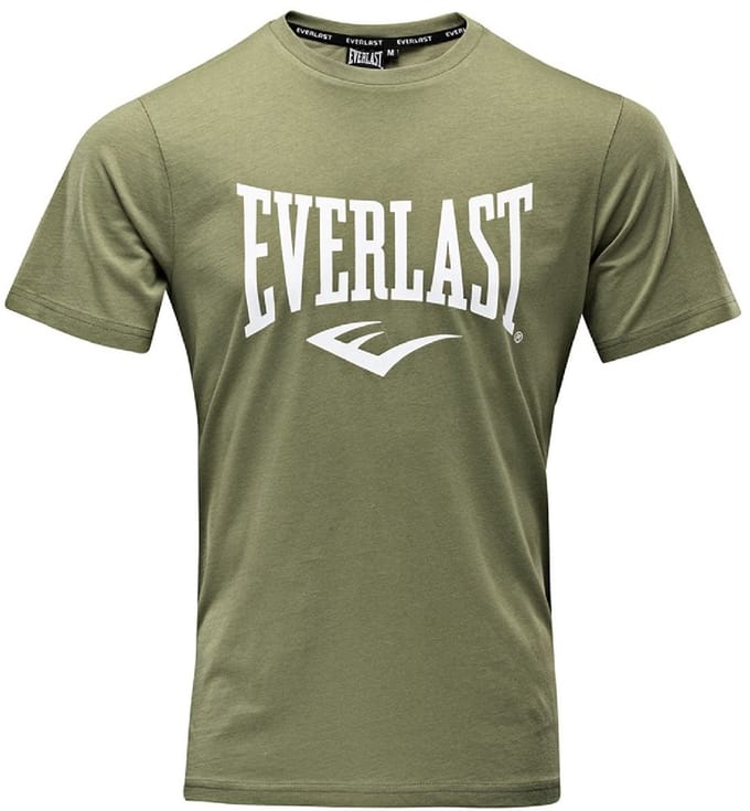 Everlast Russel - T-Shirt - Katoen - Khaki Groen (Beschikbaar in verschillende maten)