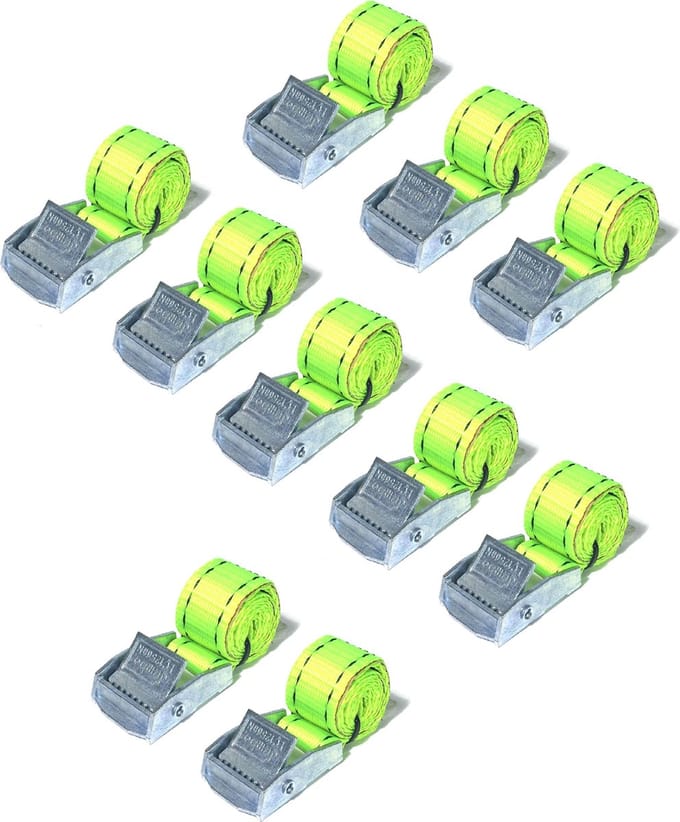 Spanband 50cm, 25mm met klemgesp 10 pack