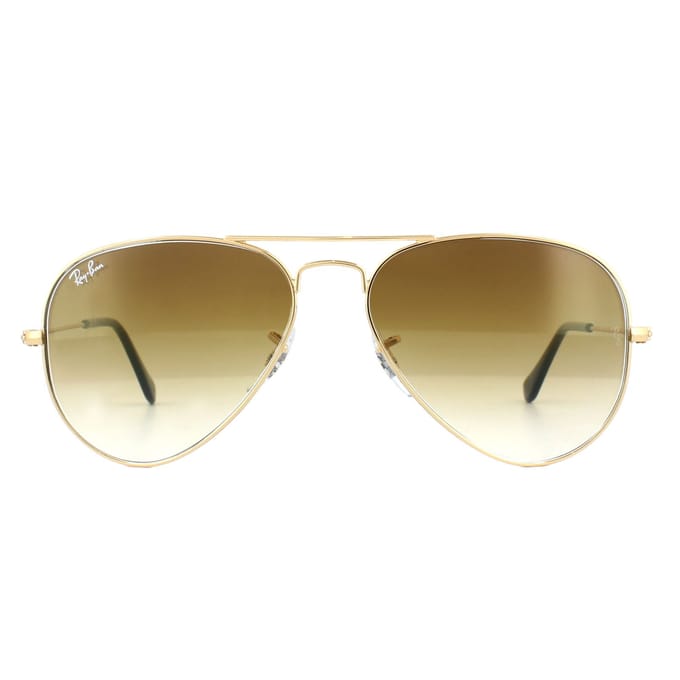 Ray-Ban RB3025 001/51 Aviator Unisex Zonnebril - Goud/Lichtbruin