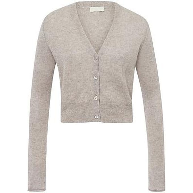 Vest en 100% kasjmier Van Peter Hahn beige
