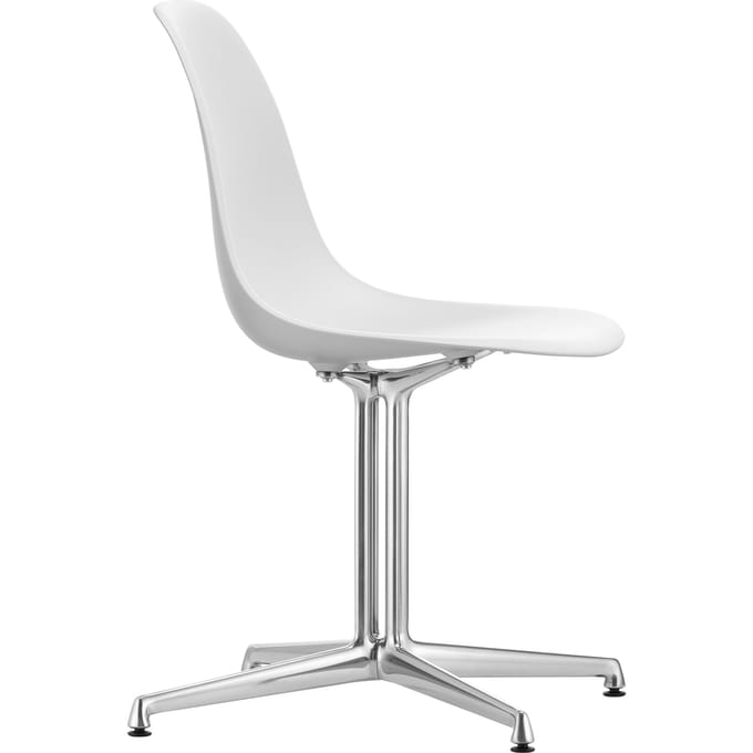 Vitra Eames Plastic Bijzetstoel DSL - katoen wit RE