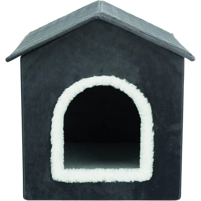 TRIXIE Huisdierengrot Livia 38x41x44 cm grijs en wit - Dierenmand