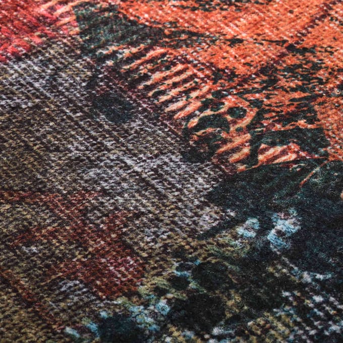 vidaXL - Vloerkleed - wasbaar - patchwork - 160x230 - cm - meerkleurig