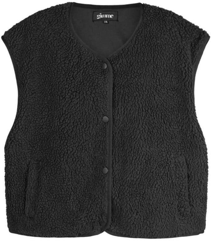 Woven Polyester Fiber Women's Vest Casual Solid Color Fall/Winter