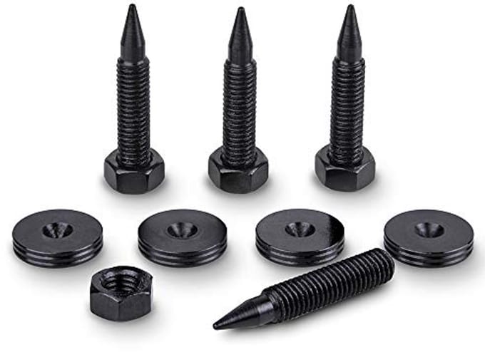 Luidspreker Spikes en Onderleggers M8 - 45mm L - Set van 4
