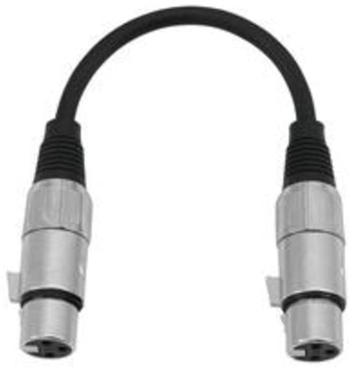 Omnitronic Adapter Cable XLR(F)/XLR(F) 0.2m Black - Patchkabel