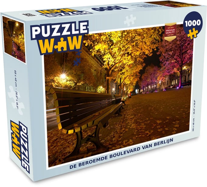 Puzzel De beroemde boulevard van Berlijn - Legpuzzel - Puzzel 1000 stukjes volwassenen