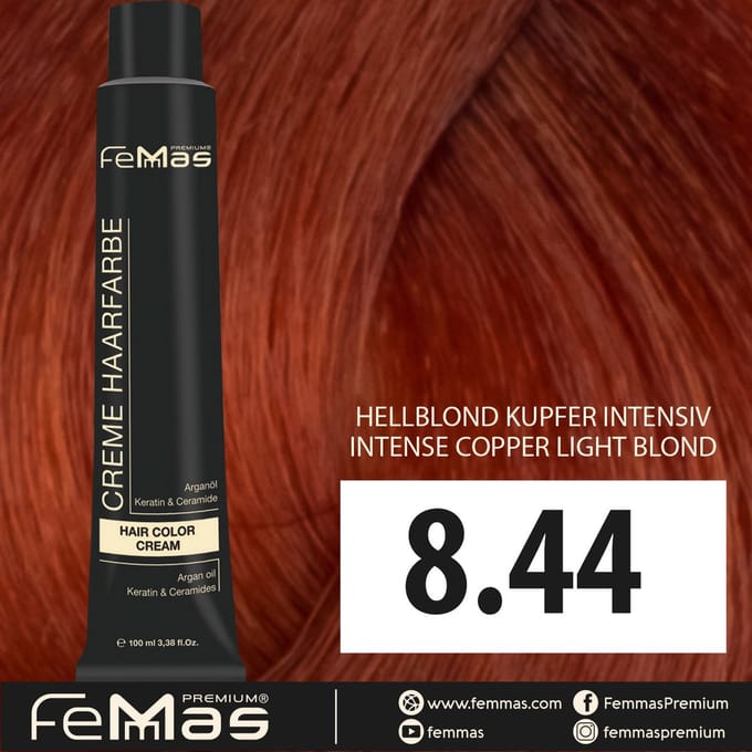 Femmas (8.44) - Haarverf - koper intensief - 100ml