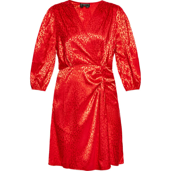 Faina Jurk Dames rood