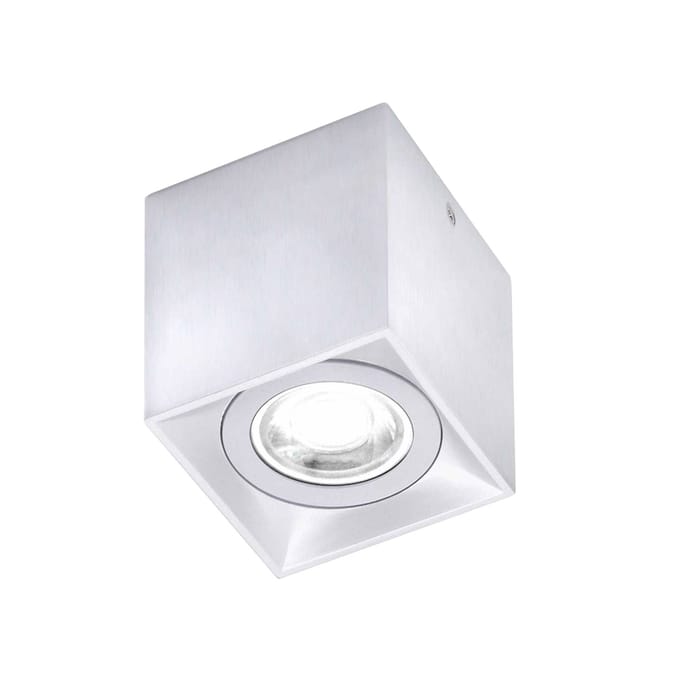 Milan Iluminación Plafondlamp Dau Spot in kubusvorm, aluminium