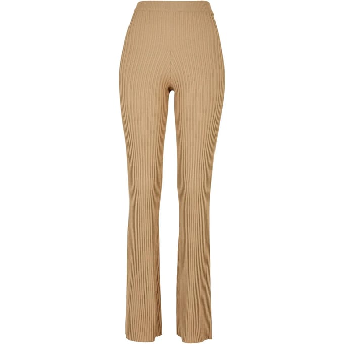 Urban Classics - Flared Rib Knit Legging - 5XL - Beige