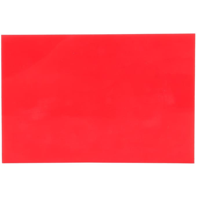 Leren Ponsmat Rood 5.9in Lang 3.9in Breed Minder Geluid Scheurbestendig Knutselponsmat voor red