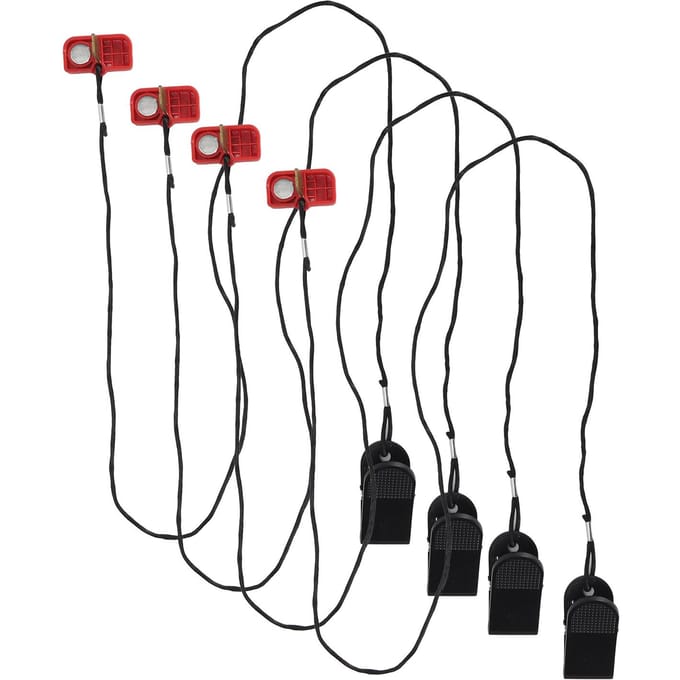 4 STuks Loopband Noodstop Schakelaar met Magneet Loopband Veiligheidsclip Fitness Accessoire Sleutel black