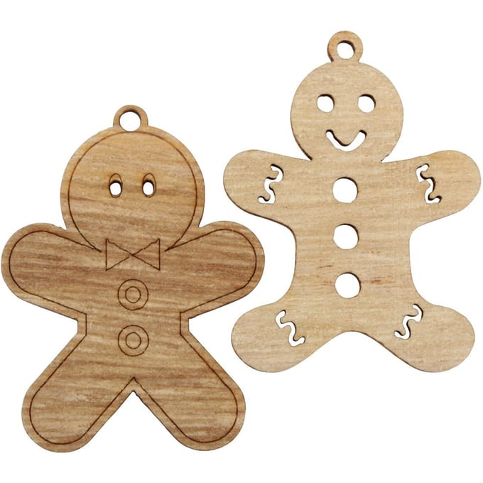 Houten decoratieve hanger "Peperkoekmannetje"