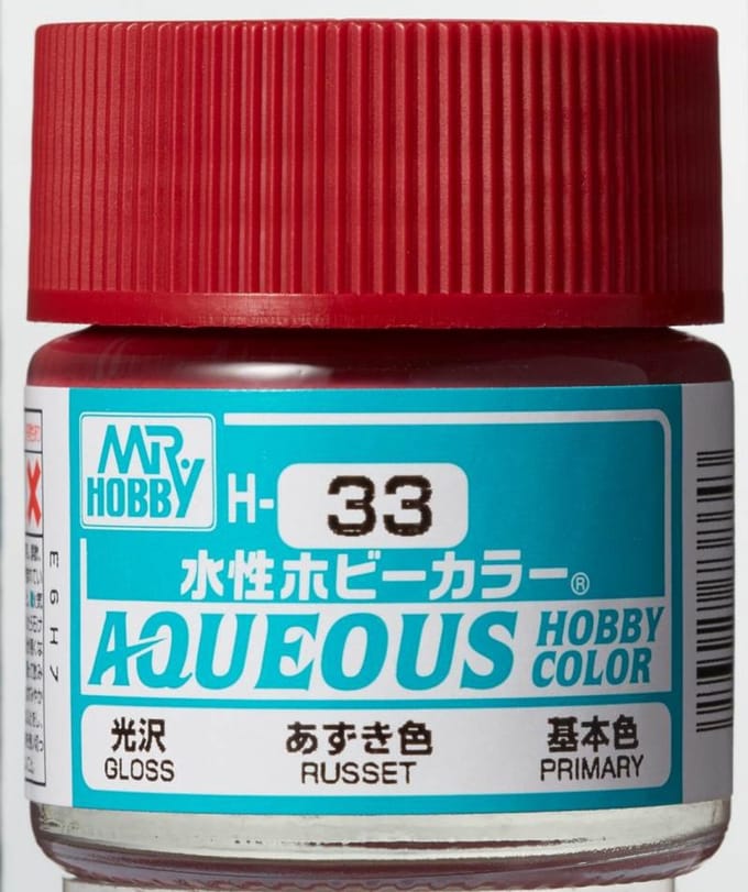 Gunze H-033 - Russet Glanzend Ral 3011 - Mr. Hobby Aqueous Modelbouwverf 10ml