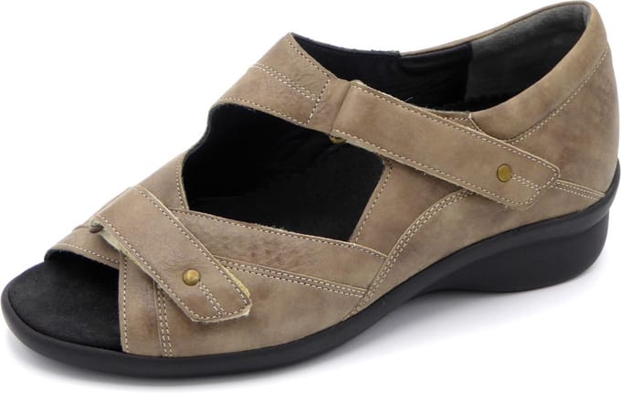 Durea Dames Sandaal - 7224-219-5702 Taupe - Wijdte K - Maat 3½ (36.5)