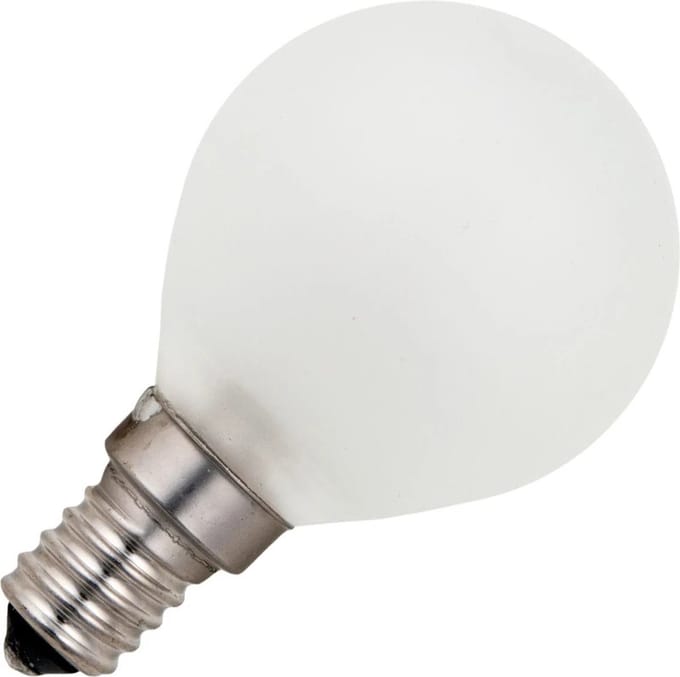 Schiefer E14 Kogel Gloeilamp | 15W 2700K 150lm 220V/230V Mat | Dimbaar