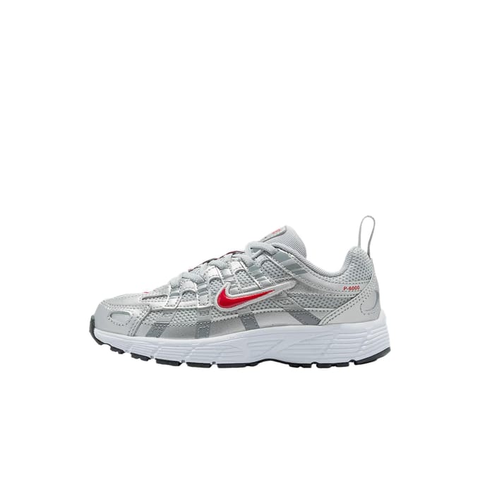 Baskets Nike P-6000 PS Argent Métallique Rouge Gymnastique Enfants IO4647-016 29.5 gray