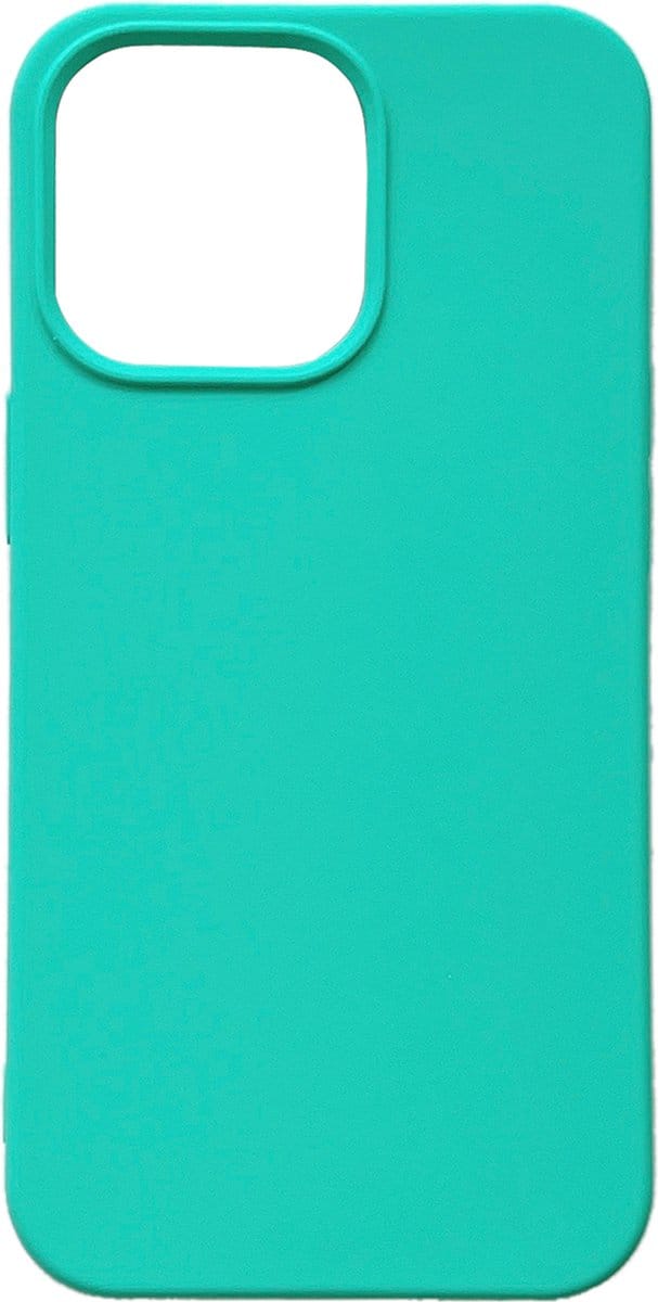Casemania Hoesje Geschikt voor Apple iPhone 13 Pro - Turquoise - Extra Stevig Siliconen Back Cover