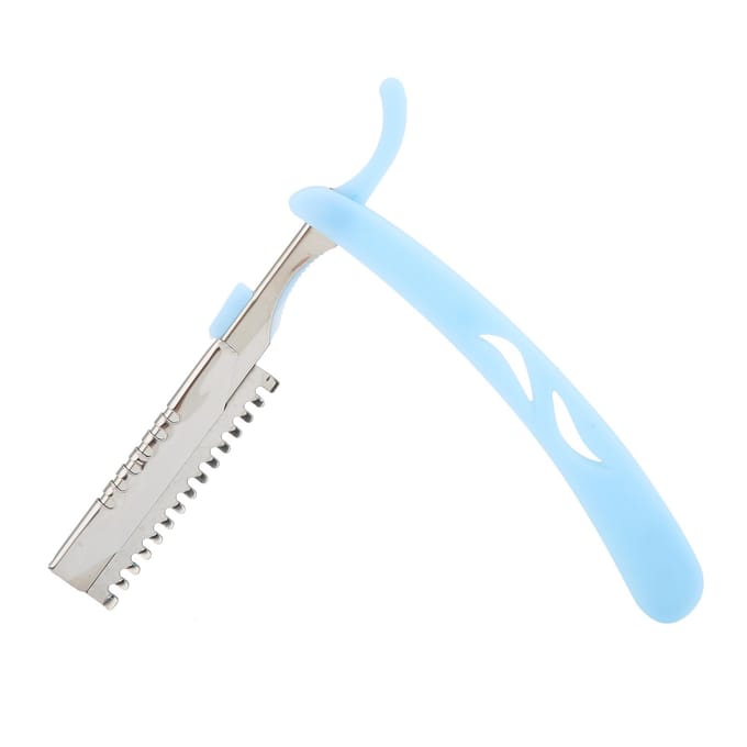 Kapper Scheermeshouder Handmatig Scheermeshouder met Rechte Rand Zonder Mes Blauw white