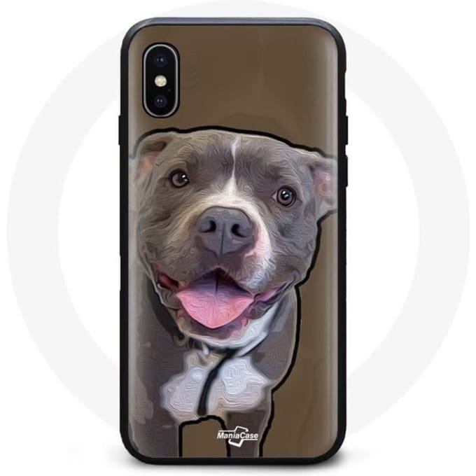 Iphone XS max hoesje Grijs Pitbull