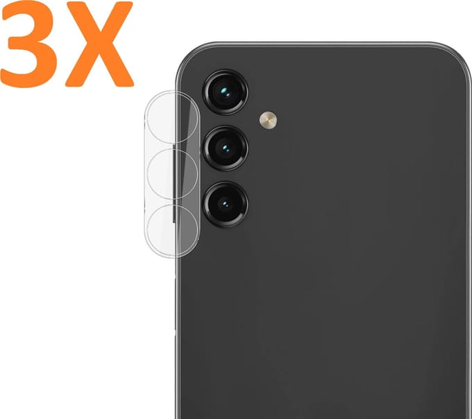 Camera Lens Glass Protector - beschermer Geschikt voor: Samsung Galaxy A14 - Transparant - 3x