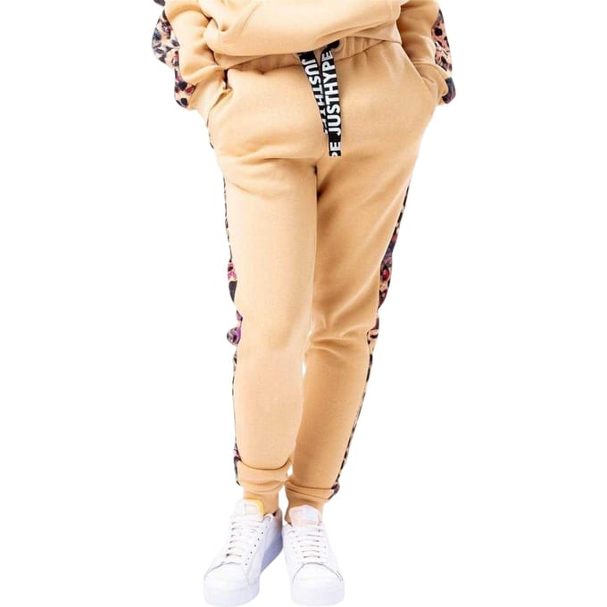 Hype Dames Geweven Dierenprint Joggingbroek (Hazelnoot)