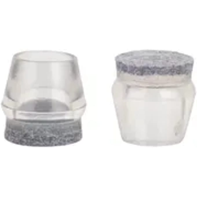 Fix-o-moll Pootdoppen Vilt Flex Transparant 16-19mm 4 St