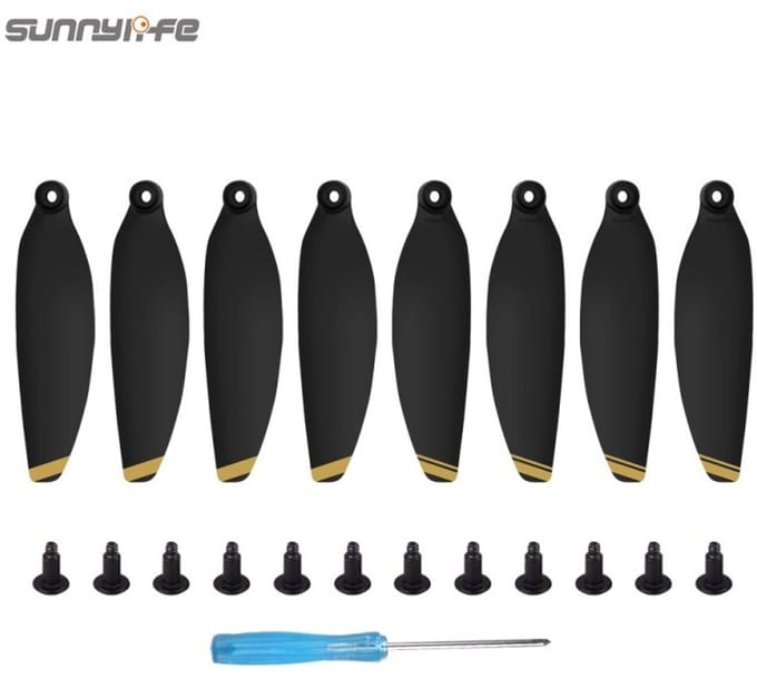 Low Noise Propellers - DJI Mini 2/SE - Zwart Goud