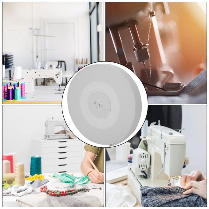 Gebreid Elastiek Verdikken Naaiaccessoire Knutselcollectie voor Beschermende Kleding ManchettenWit wit