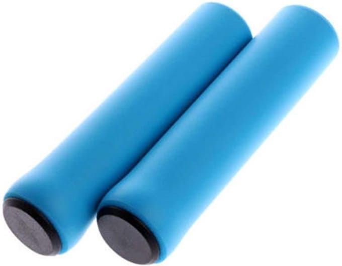 Superzachte fietsstuur, fiets siliconen antislip stuur antislip schokabsorberende handvatten [blauw]