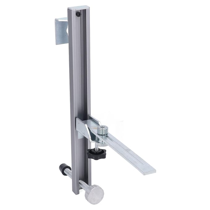 Waterpas Wandmontagebeugel Aluminiumlegering Verstelbare Waterpas Wandhouder met Luchtbel en 58in gray