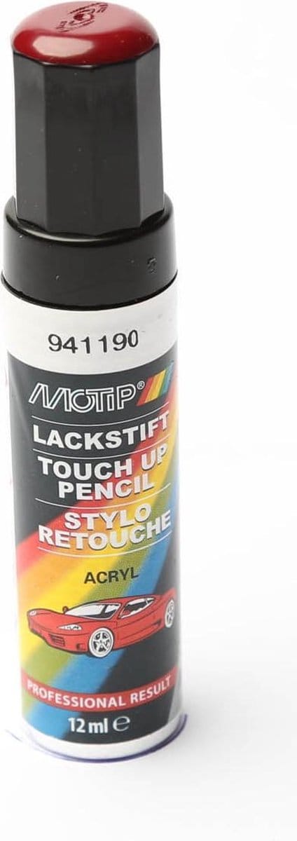 Motip 941190 - Auto lakstift - Rood - 12 ml