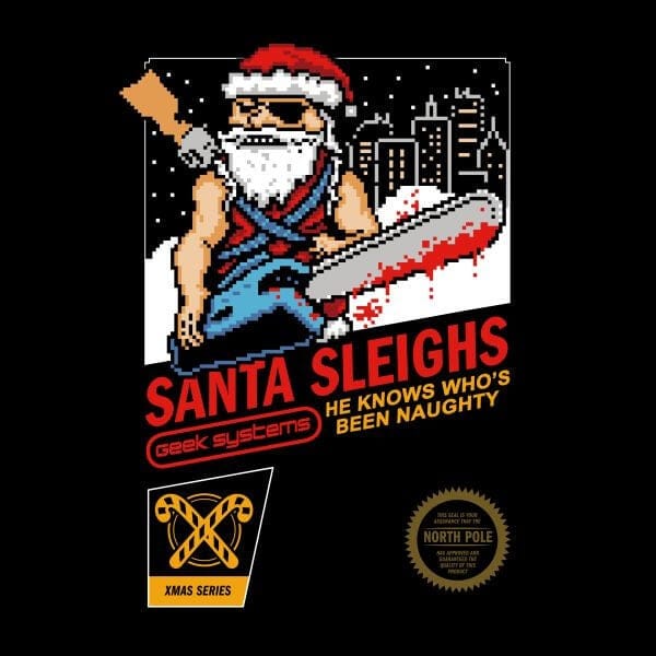 Santa Sleighs - Black Women's T-Shirt - 3XL