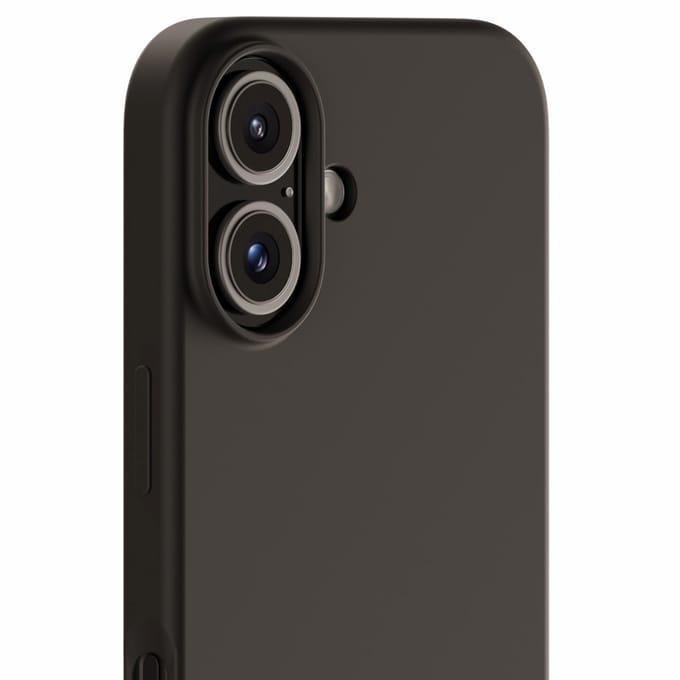 Holdit Silicone Case geschikt voor Apple iPhone 16 - Zwart