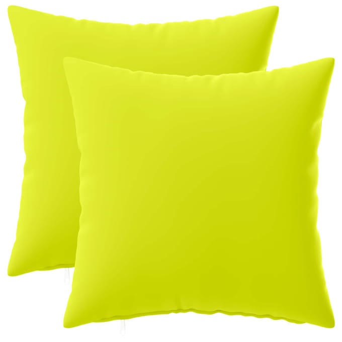 vidaXL - Kussensloop - 2 - pcs - HEERLEN - Heldere - Groen. - 30 - x - 30 - cm - Polyester