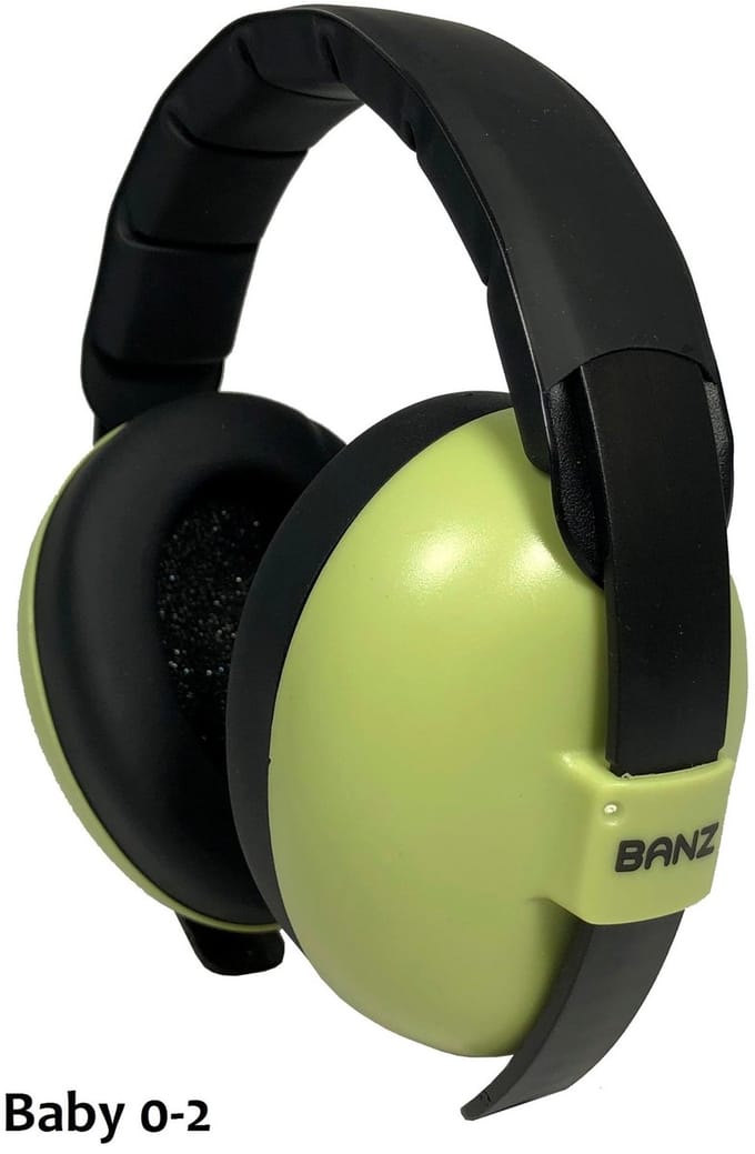 Baby Banz gehoorbeschermers Baby -light green