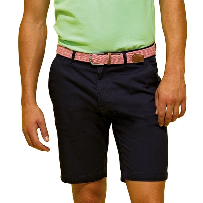 Asquith & Fox Heren Casual Chino Shorts (Zwart)